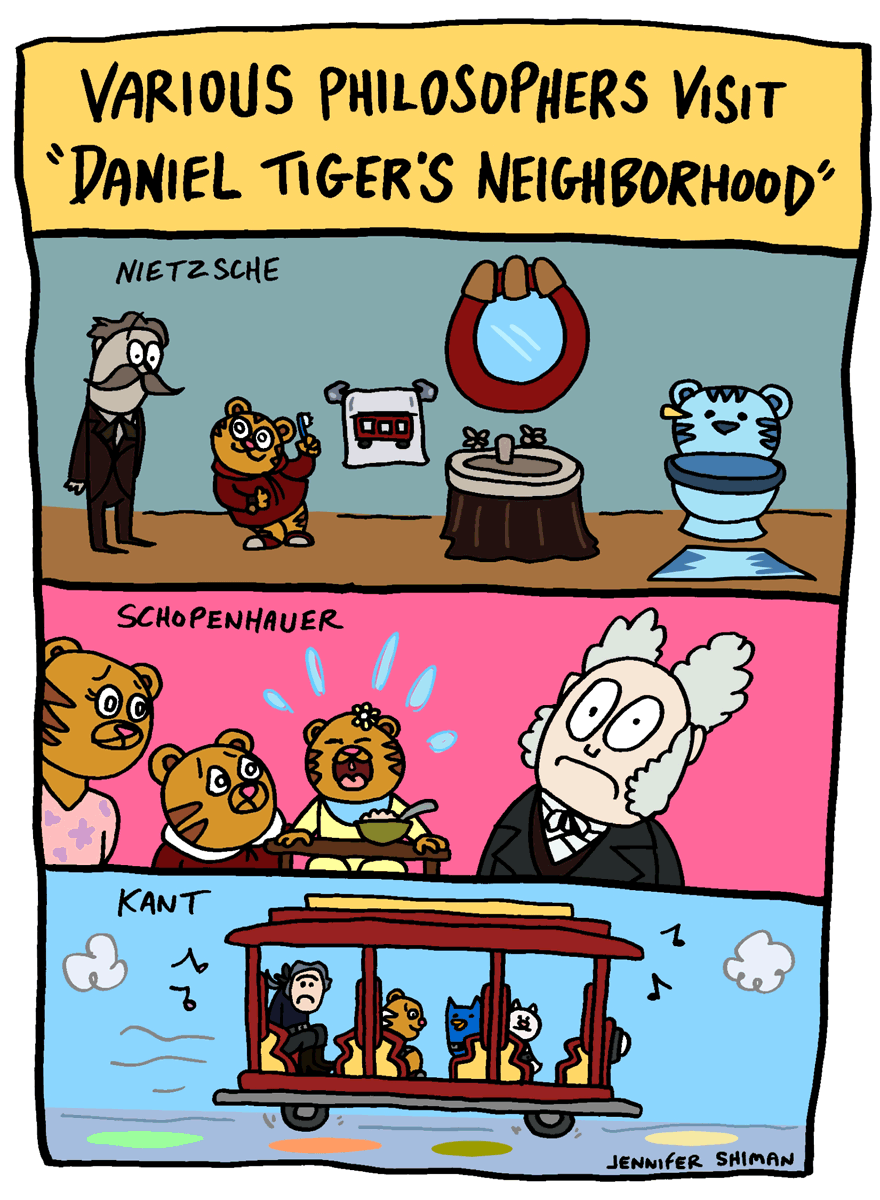 Various Philosophers Visit Daniel Tiger's Neighborhood